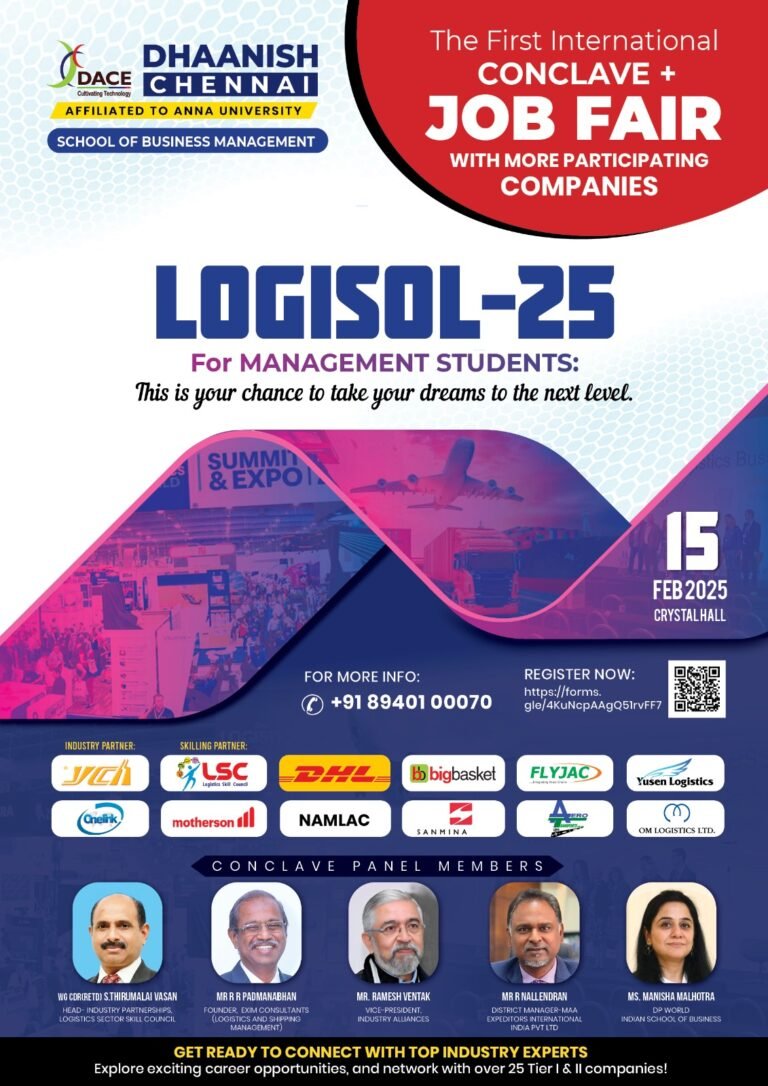 LOGISOL – 25 INTERNATIONAL COLLAB CONCLAVE + JOB FAIR