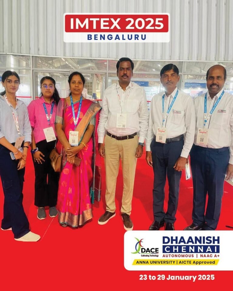 We are honored to showcase our innovative projects at IMTEX 2025, Bengaluru, alongside our esteemed Director Sir. His guidance and support continue to inspire our students and faculty in driving innovation and excellence!